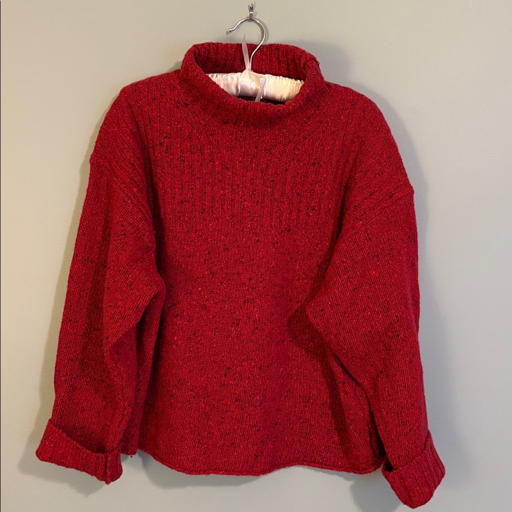 J. Crew Berry Turtleneck Sweater